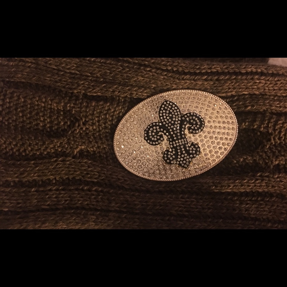 Rhinestone Fleur de Lis Belt Buckle